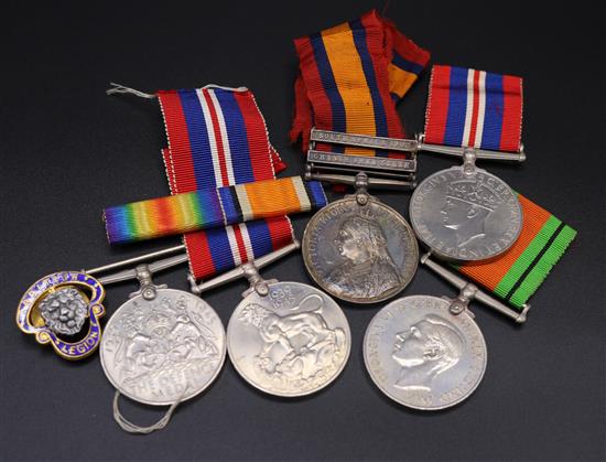 Medals incl. South Africa bars